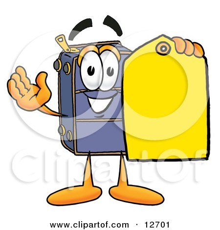 12701-Clipart-Picture-Of-A-Suitcase-Cart