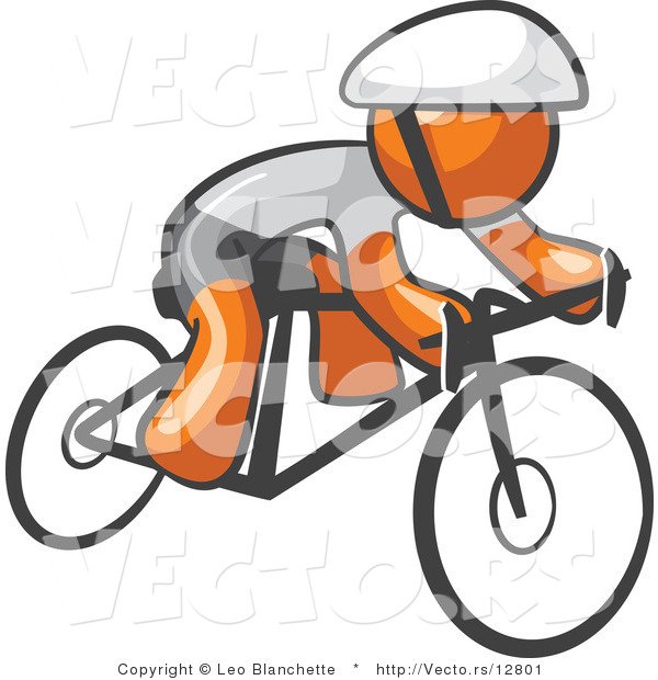vector-of-orange-guy-cyclist-by-leo-blan