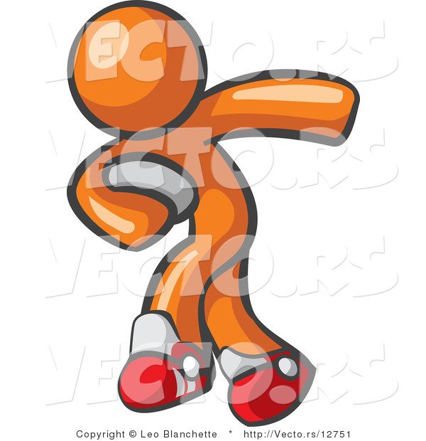 vector-of-orange-guy-rugby-player-by-leo
